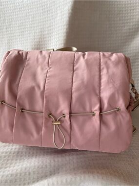 Hannah & Sophia Belle Convertible Diaper Bag shoulder messenger backpack PINK